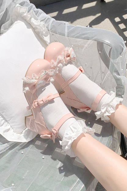 Lace Ribbon Lolita Shoes