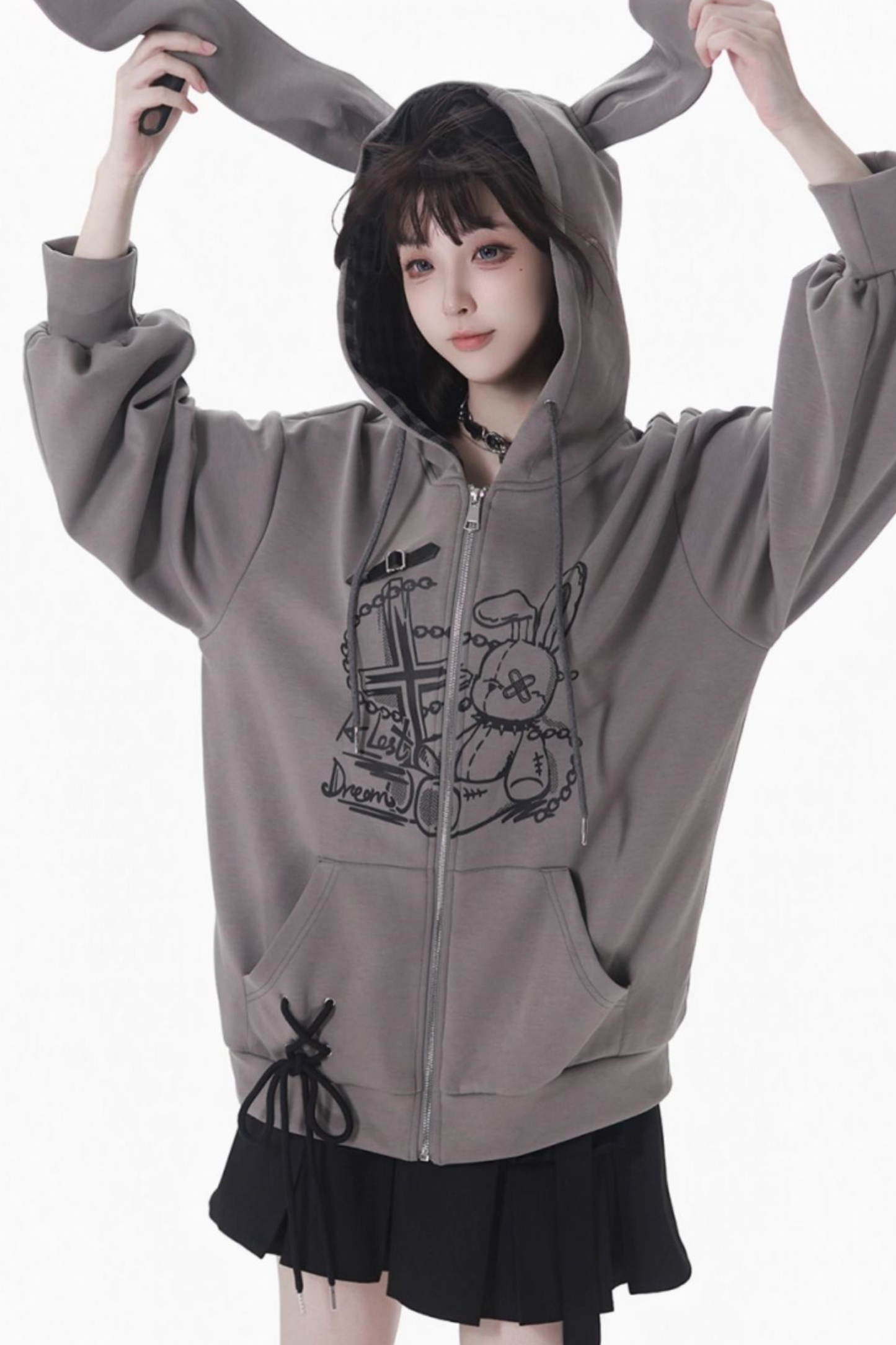 Rabbit Hoodie + Skirt