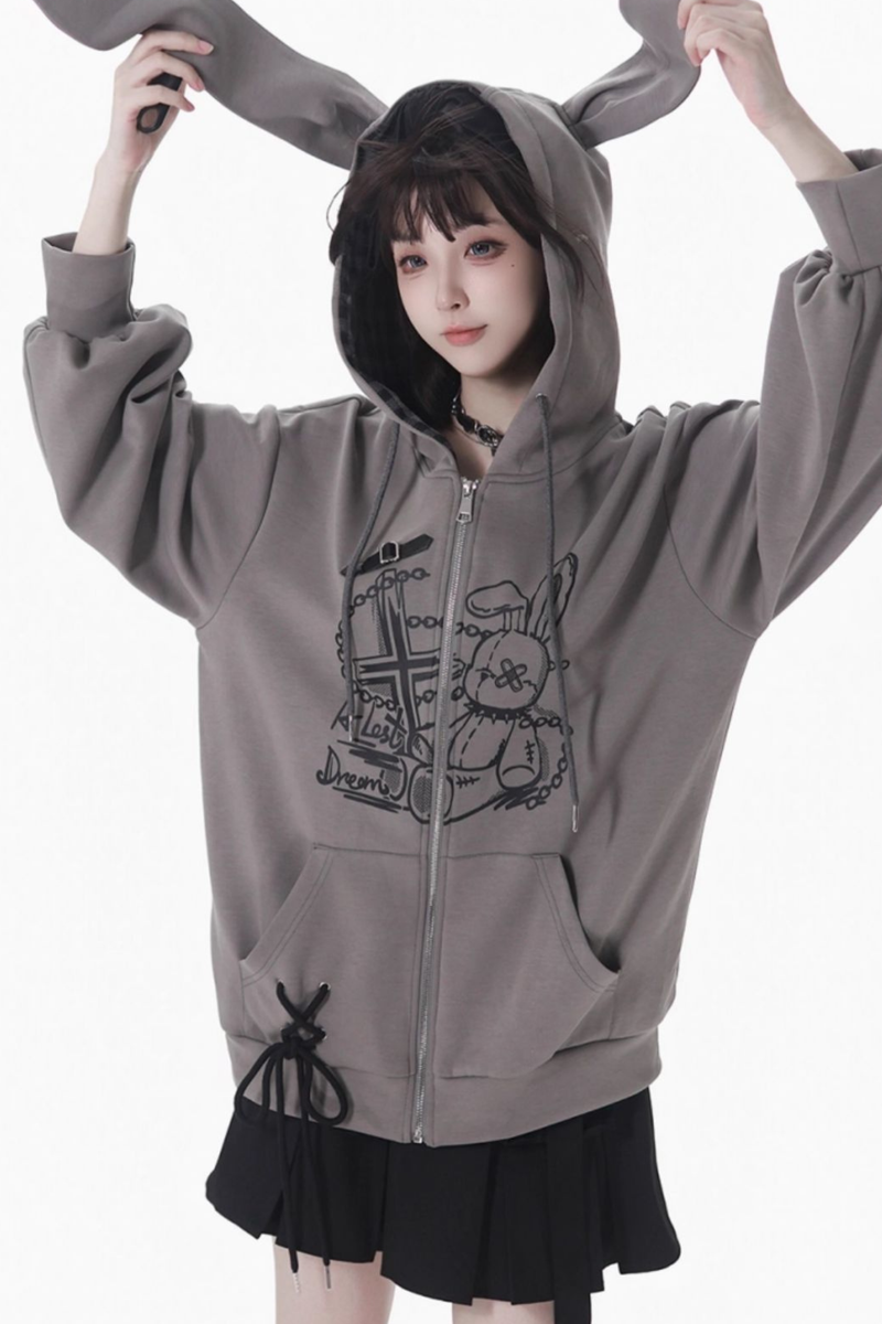 Rabbit Hoodie + Skirt