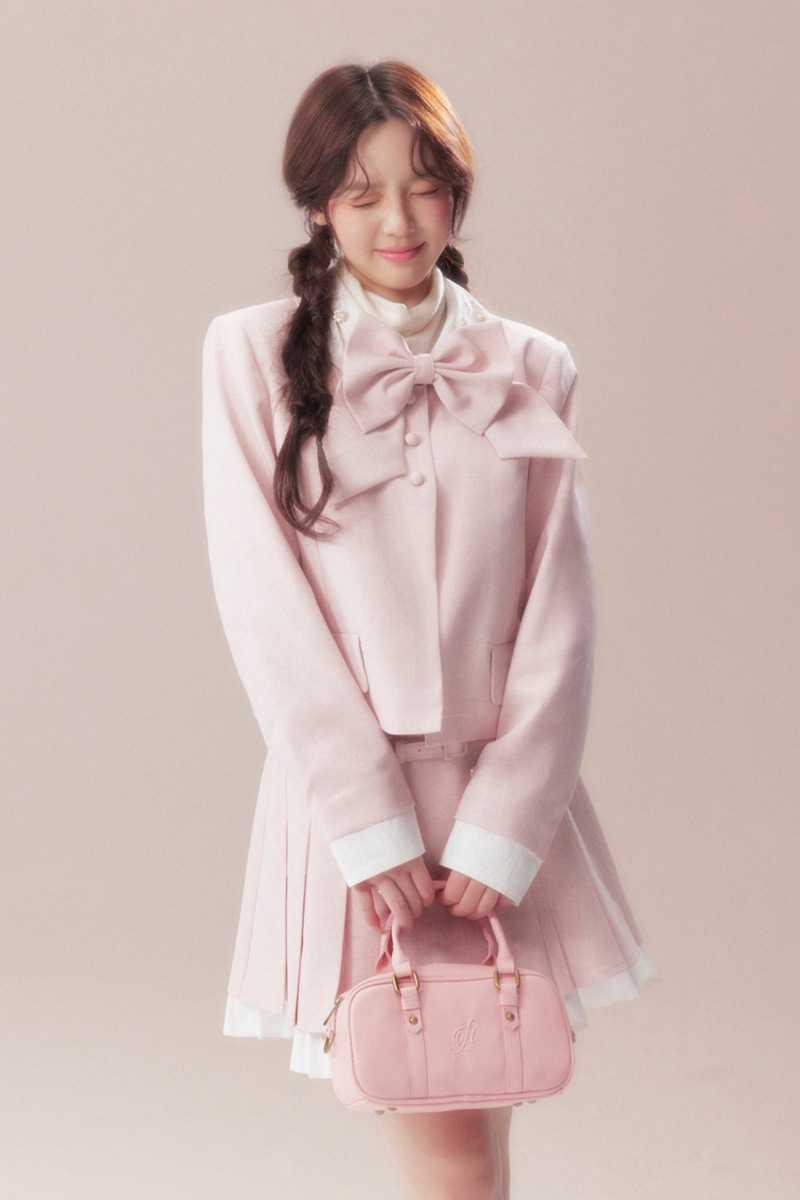 Sweet Ribbon Jacket + Pleated Skirt