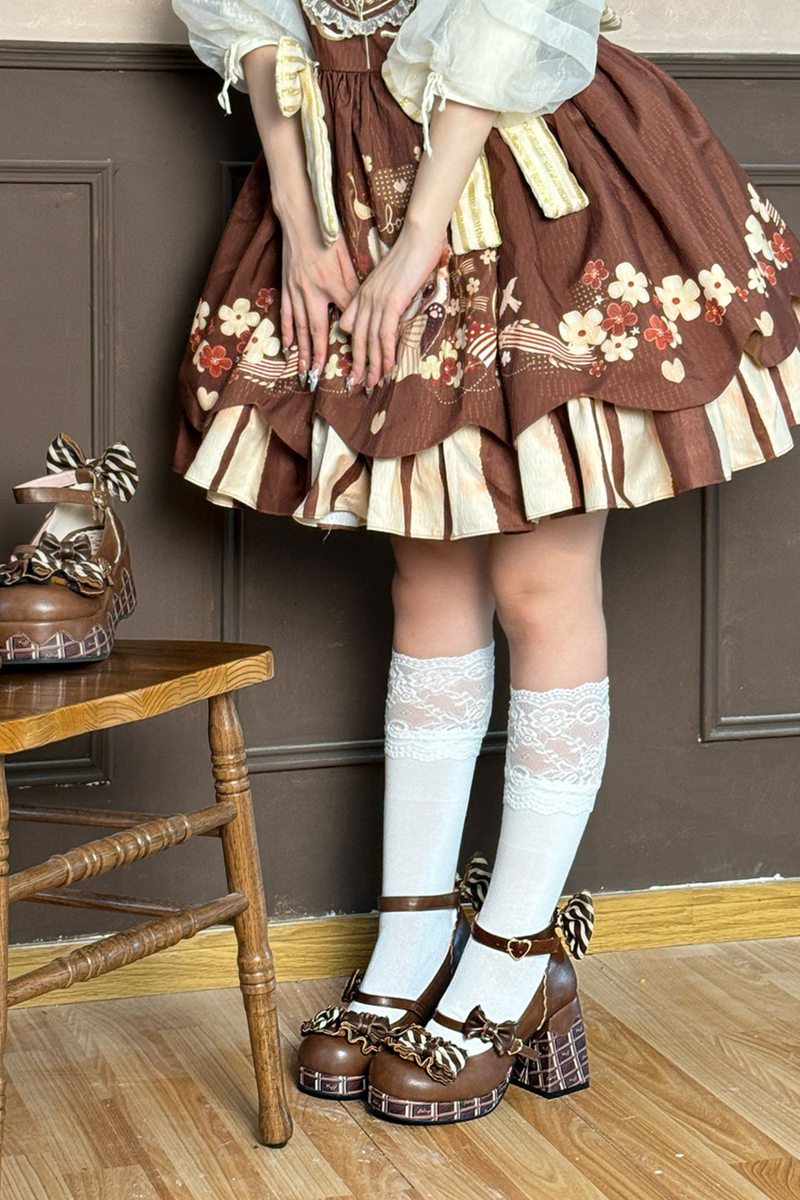 Chocolate Sweet Lolita Heels