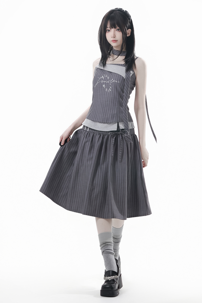 Mode Academie Jacket + Asymmetrical Top + Camisole + Skirt + Scarf