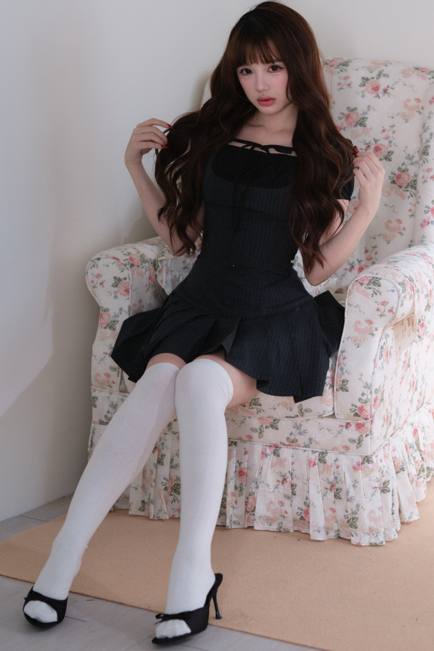Sweet Pleated Design Dress