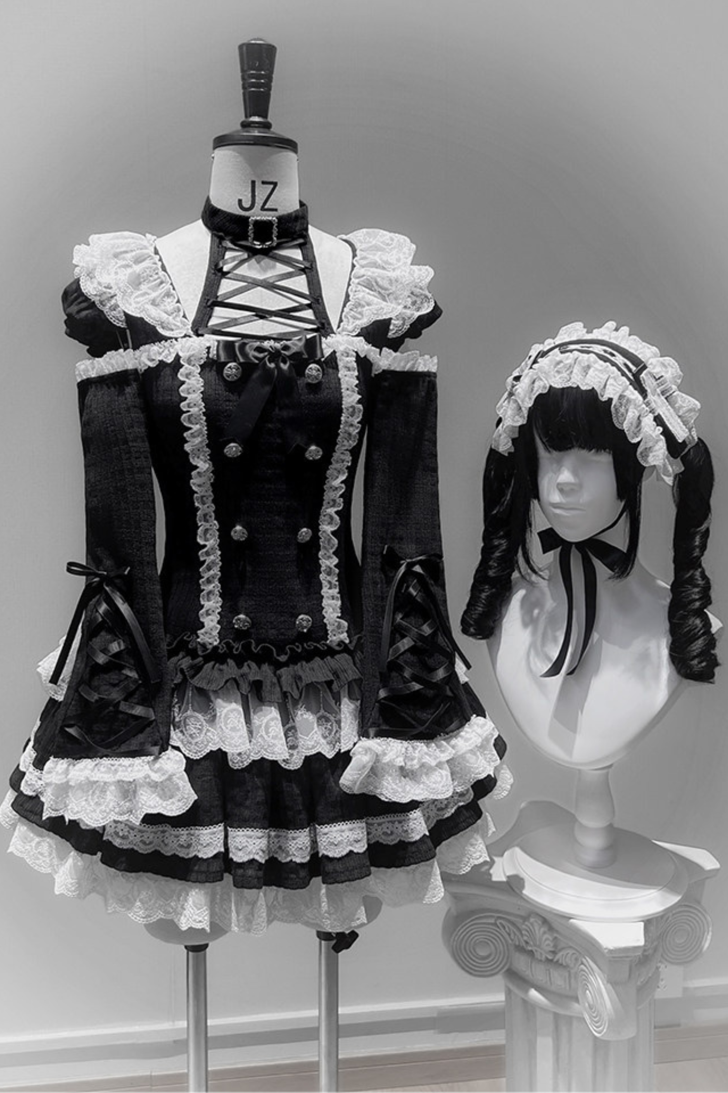 Gothic Doll Dress + Pants + Hairband