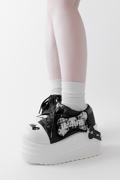 Rock and Roll Subculture Platform Sneakers