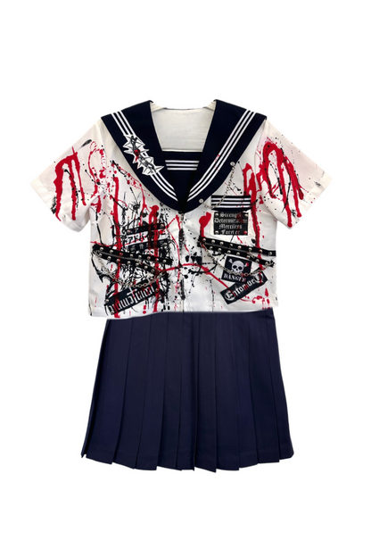 Subculture School Sailor Punk Top + Pleated Skirt