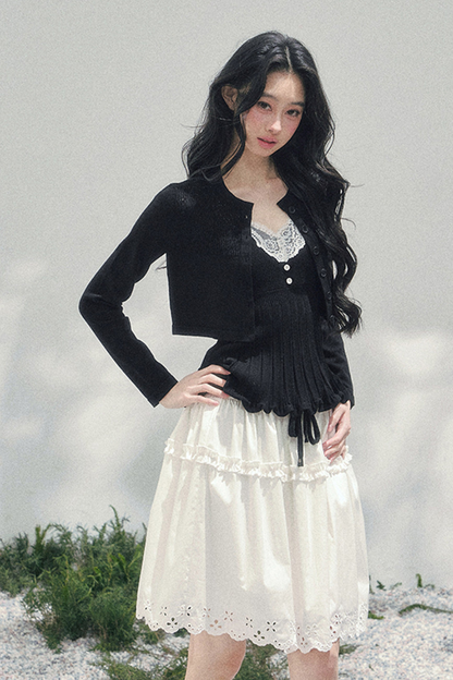 French Lace Jacket + Camisole