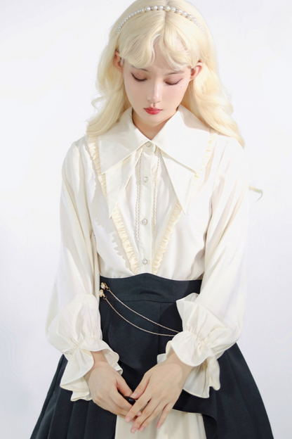 Shirt + Irregular Skirt