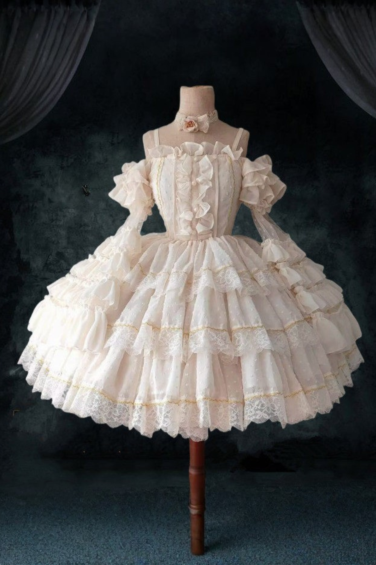 Tulle Lolita Dress + Sleeves + Hat