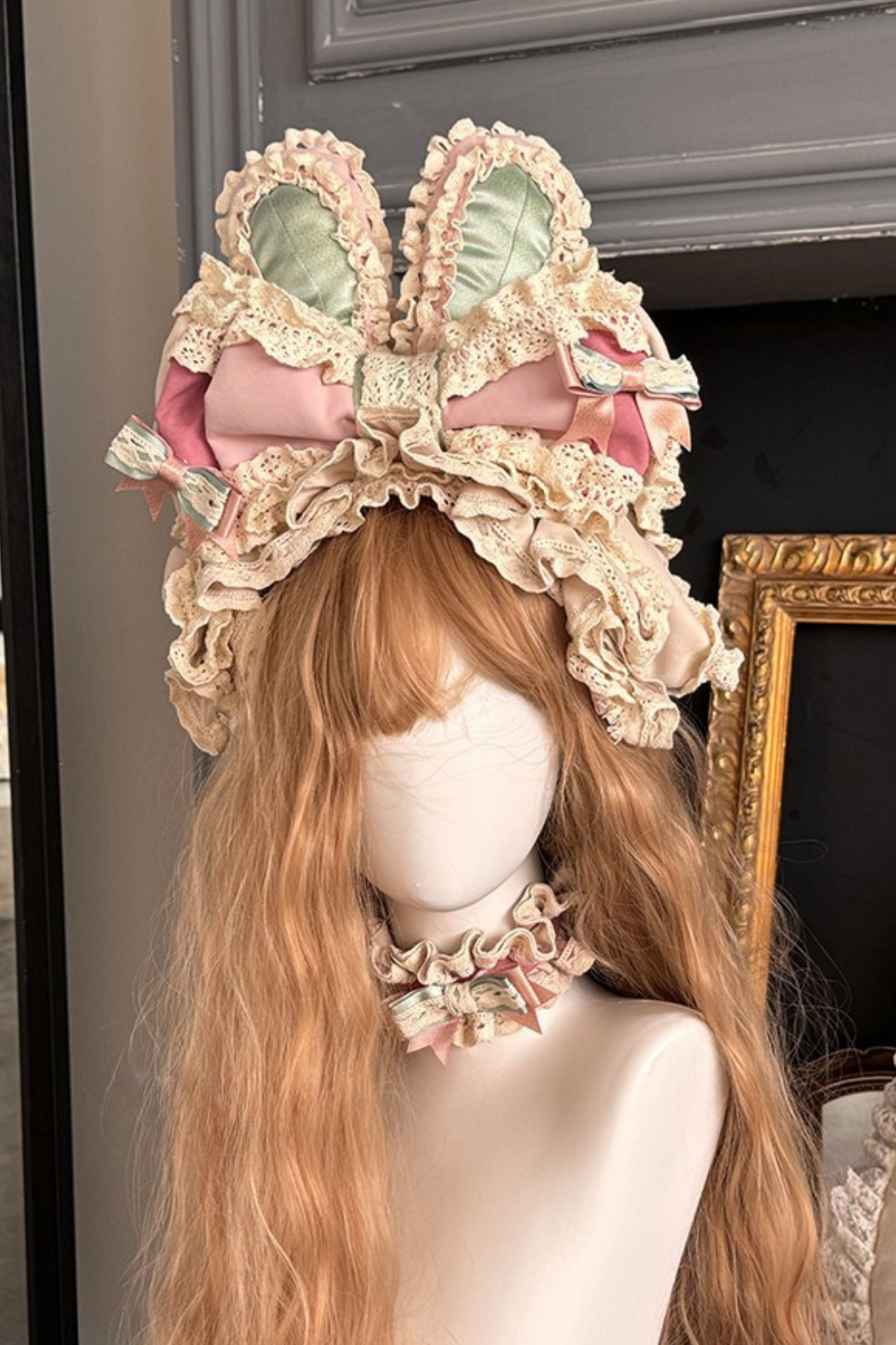 [pre-order] Ribbon Bunny Antique Version Bustier Dress + Inner Top + Complete Accessories