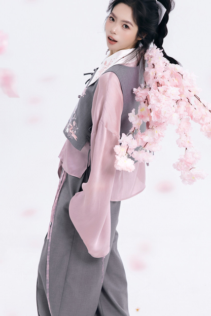 Sakura Rhythm Hunt Vest + Shirt + Skirt + Pants + Accessories