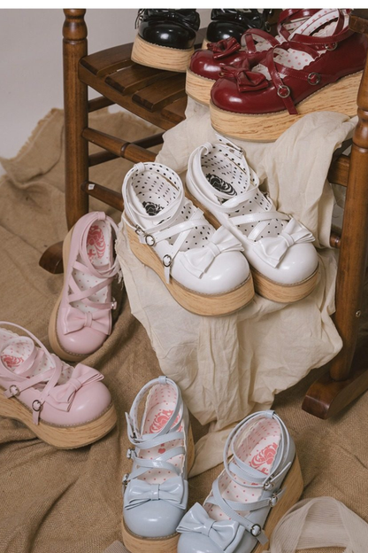 Ribbon Flat Lolita Shoes