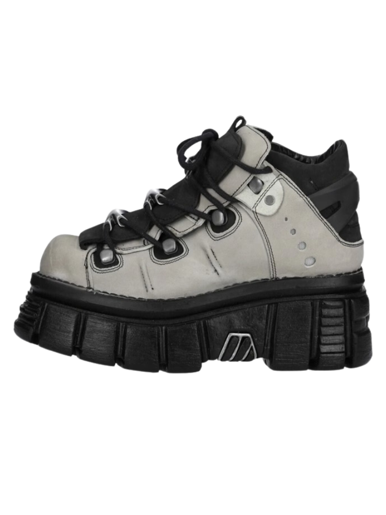 11-colors Punk Rock Retro Leather Metal Power Sole Sneaker