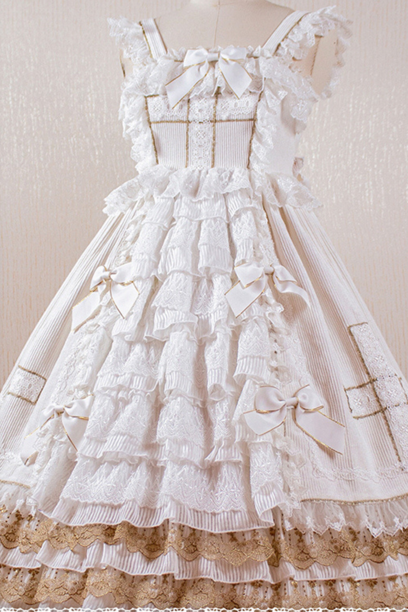 Gothic Doll Lace Jumperskirt + Baby Cap + Hairband + Shawl