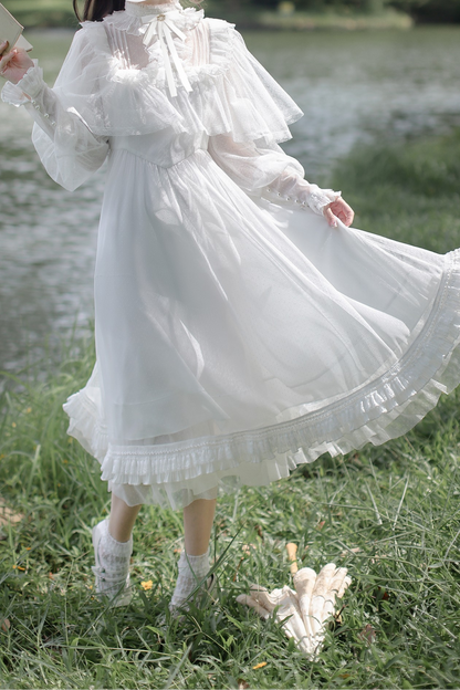 Classic System Dot Gauze Dress