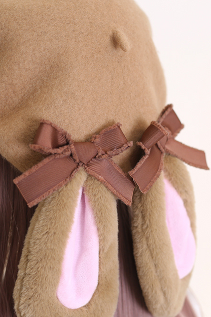 Caramel Ribbon Beret