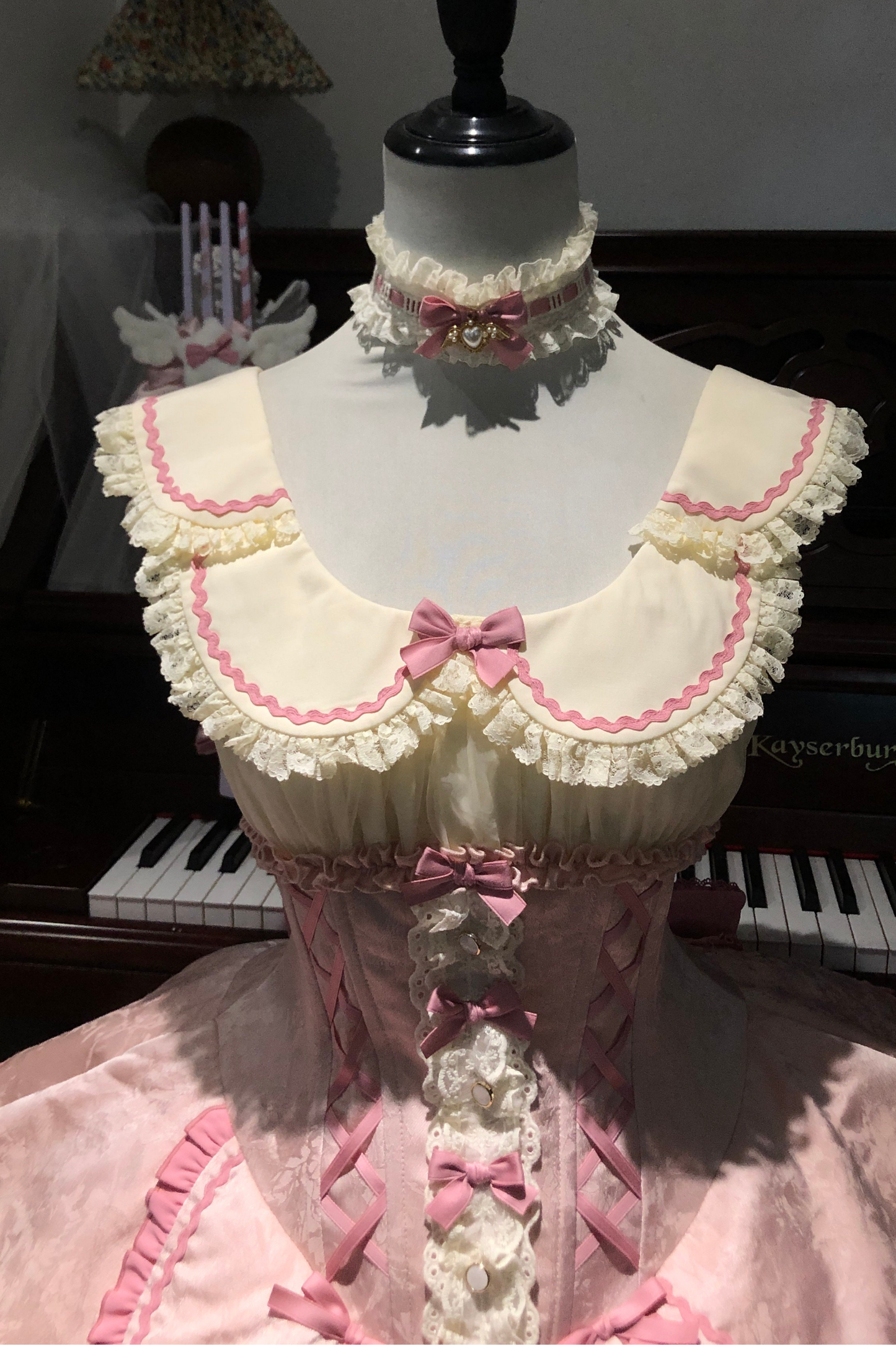 Magical Girl Lolita Dress + Bonnet + Pendant + Sleeves