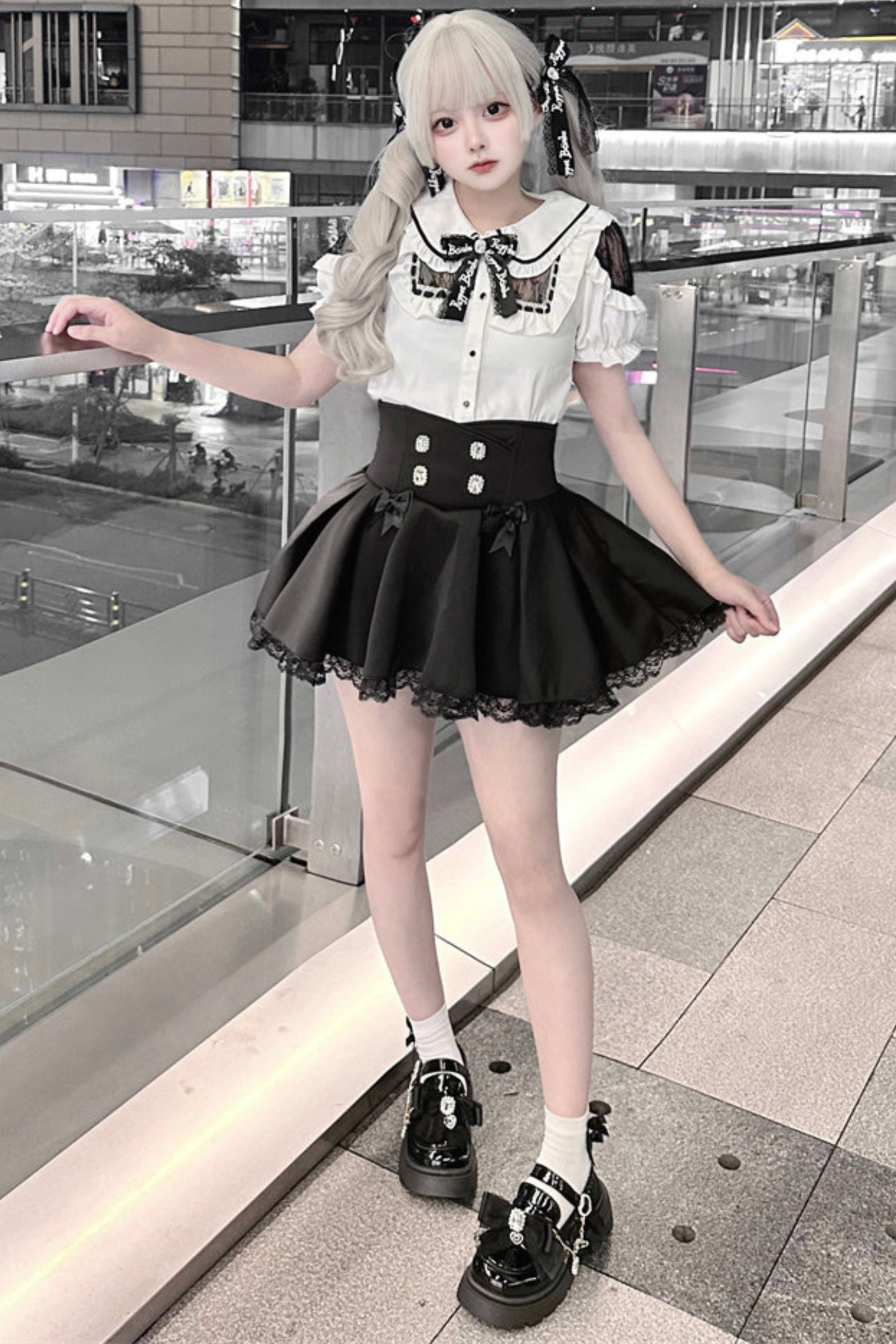Doll Lace Top + Culottes