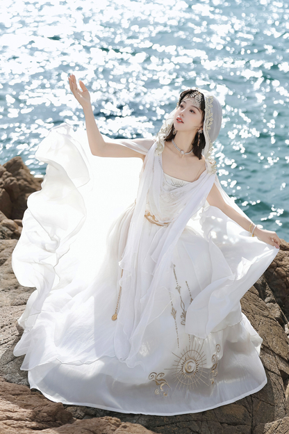 Fairy Classical Lolita Camisole Dress + Hooded Cape