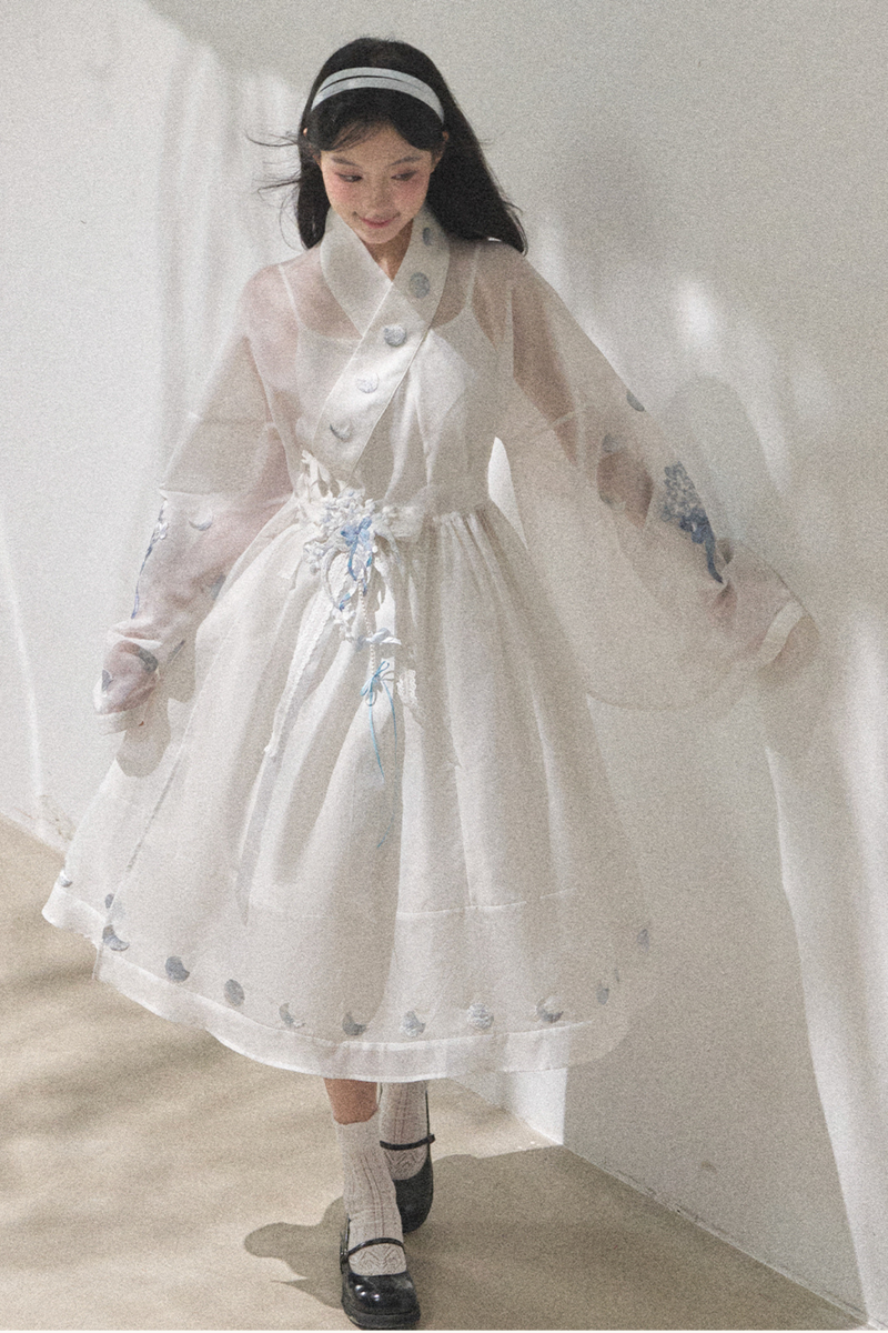Pure White Chinese Dress + Belt