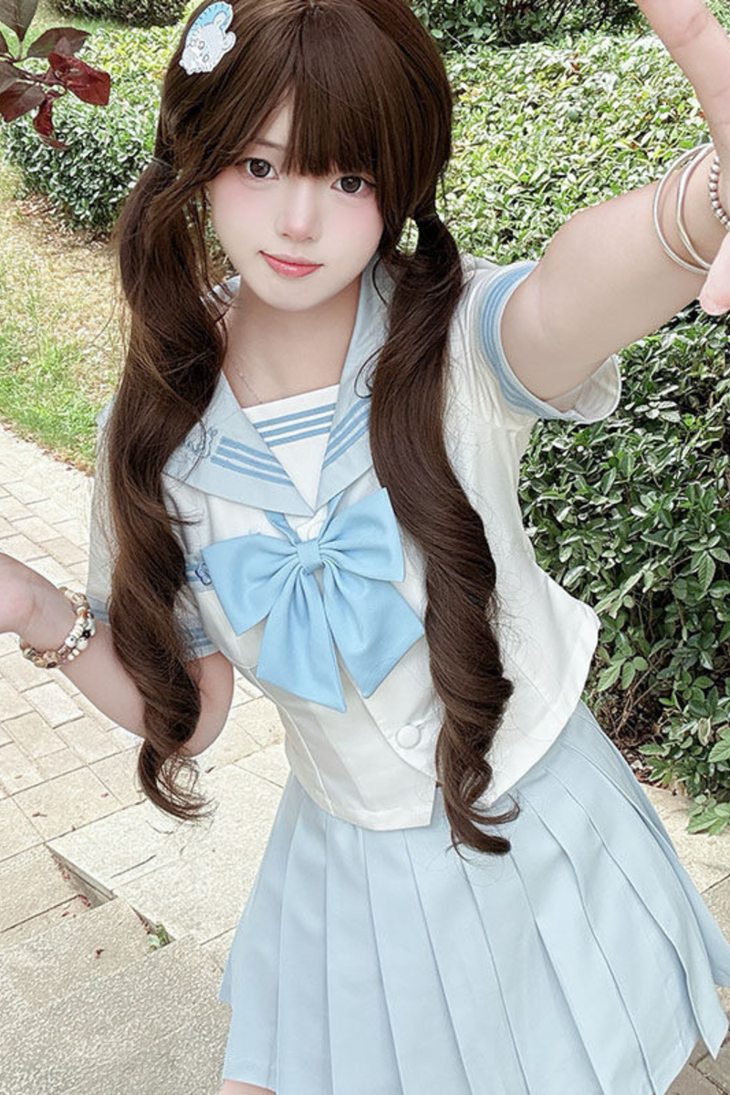 Water Lily Sailor Top + Skirt + Ribbon