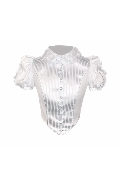 Spider Web French Blouse + Long Skirt
