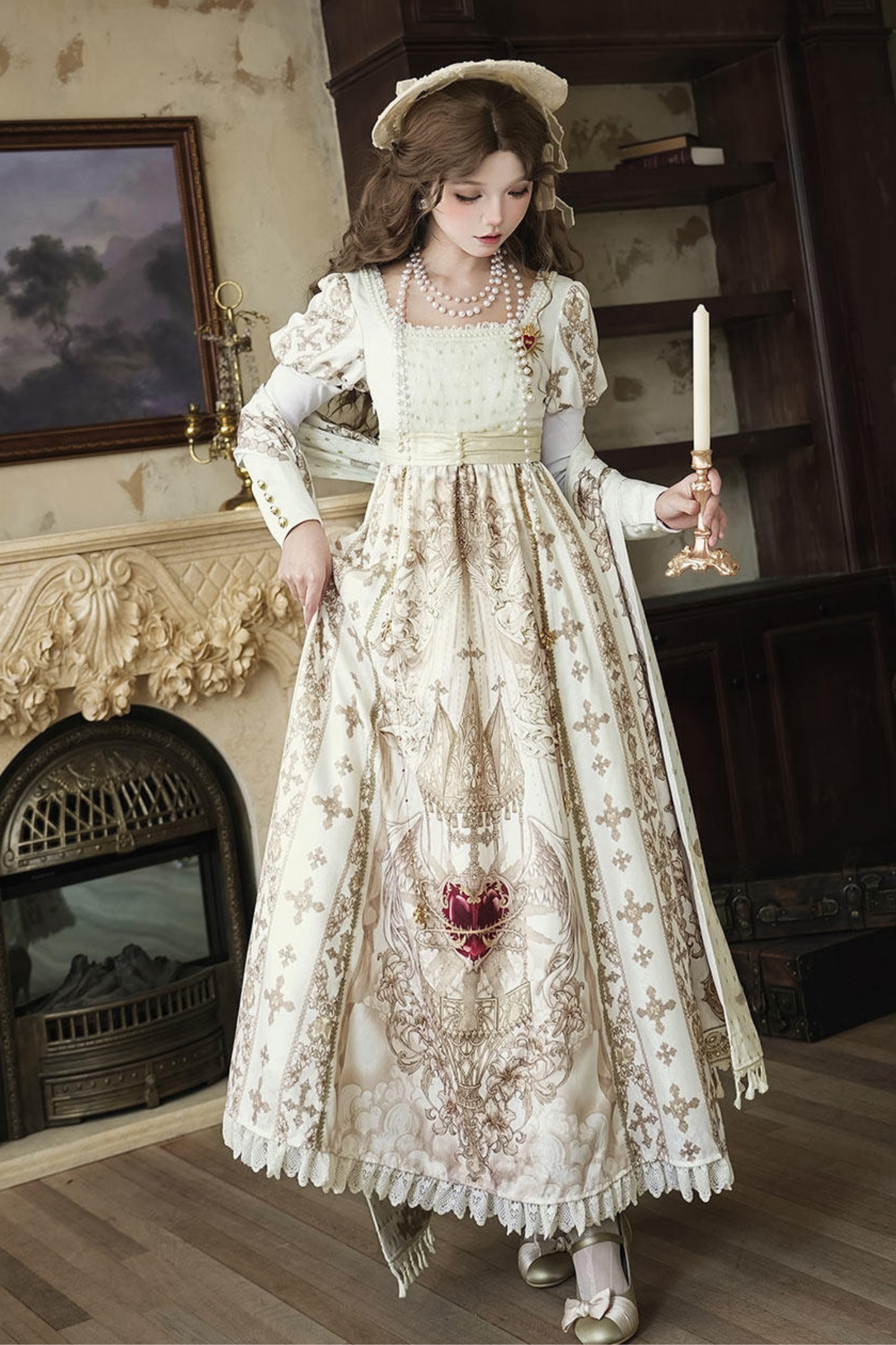 Lolita Dress + Shawl + Necklace