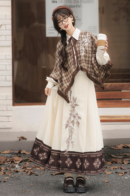 Retro Plaid Top + Skirt