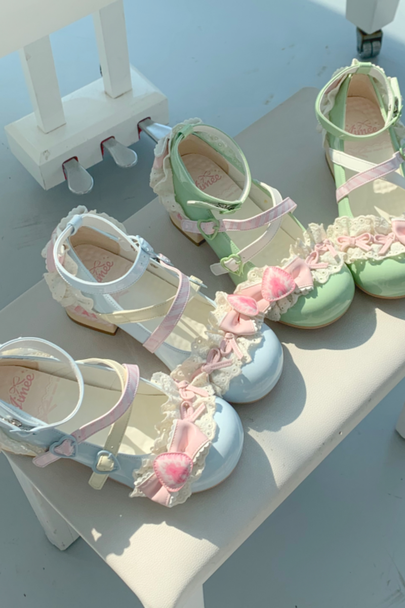 Strawberry Lolita Mary Jane Shoes