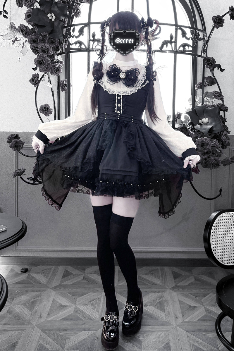 Lace Gothic Over Dark Dress