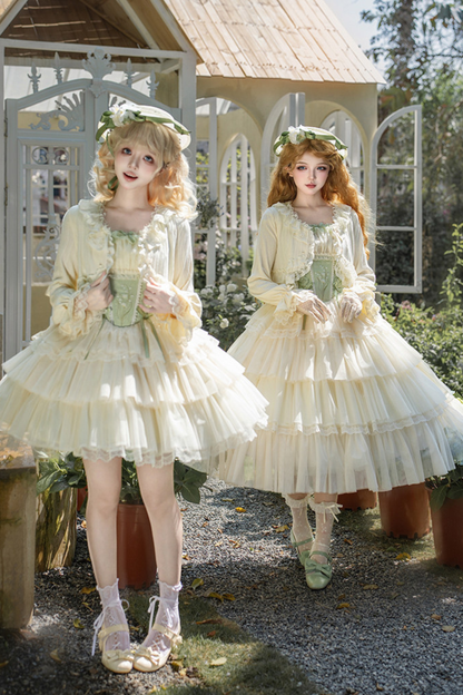 Flying Jupiter Lolita Jumper Skirt + Cardigan + Hat