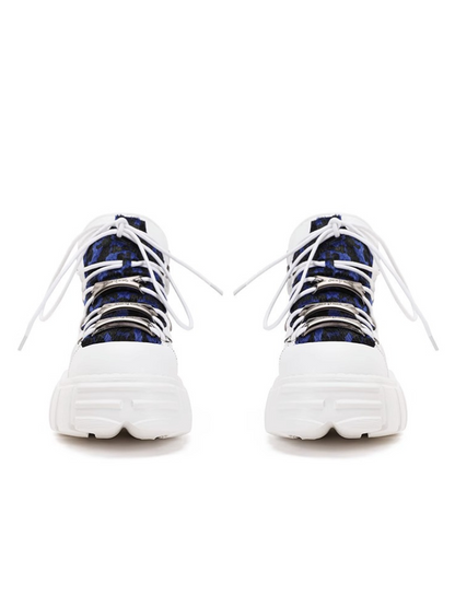 White Leopard Cool & Dark Power Sole Sneakers