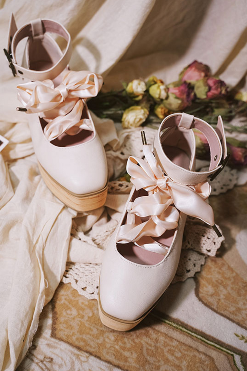 Ribbon Platform Lolita Shoes