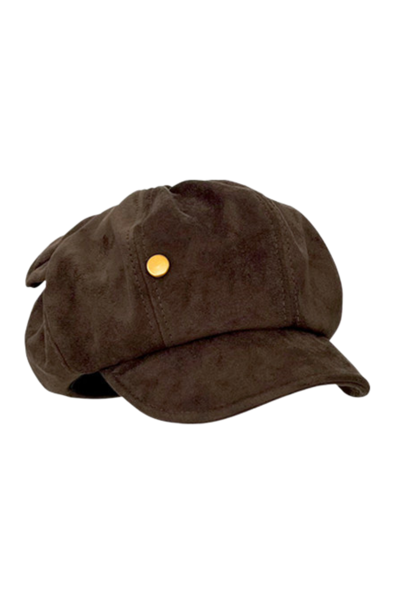 Retro Suede Cat Ear Beret
