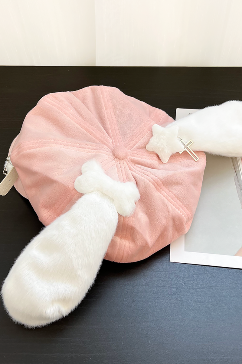 Pink Puppy Ears Beret
