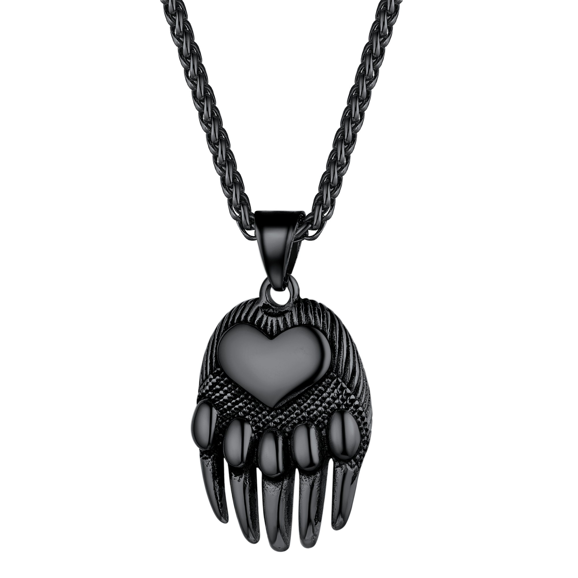 Viking Bear Paw Pendant Necklace Jewelry for