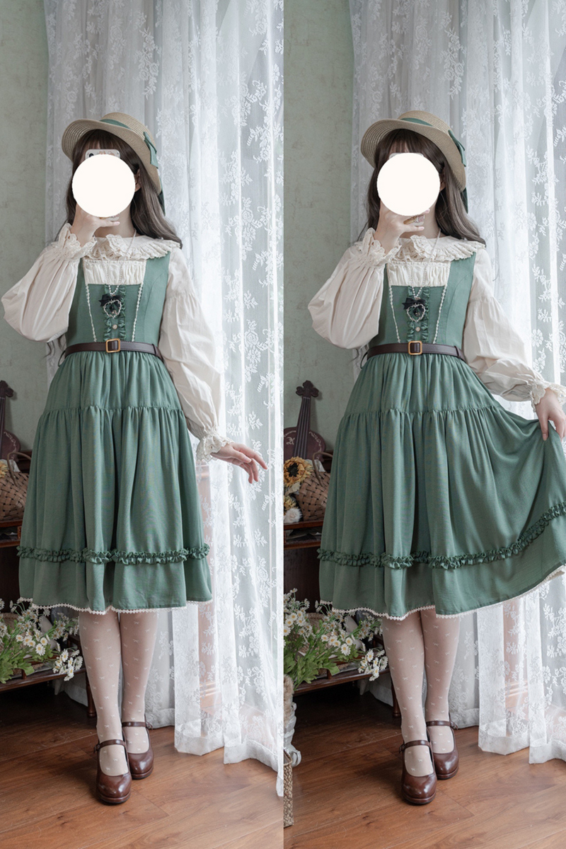 Sketch Wild Rose Lolita Jumper Skirt