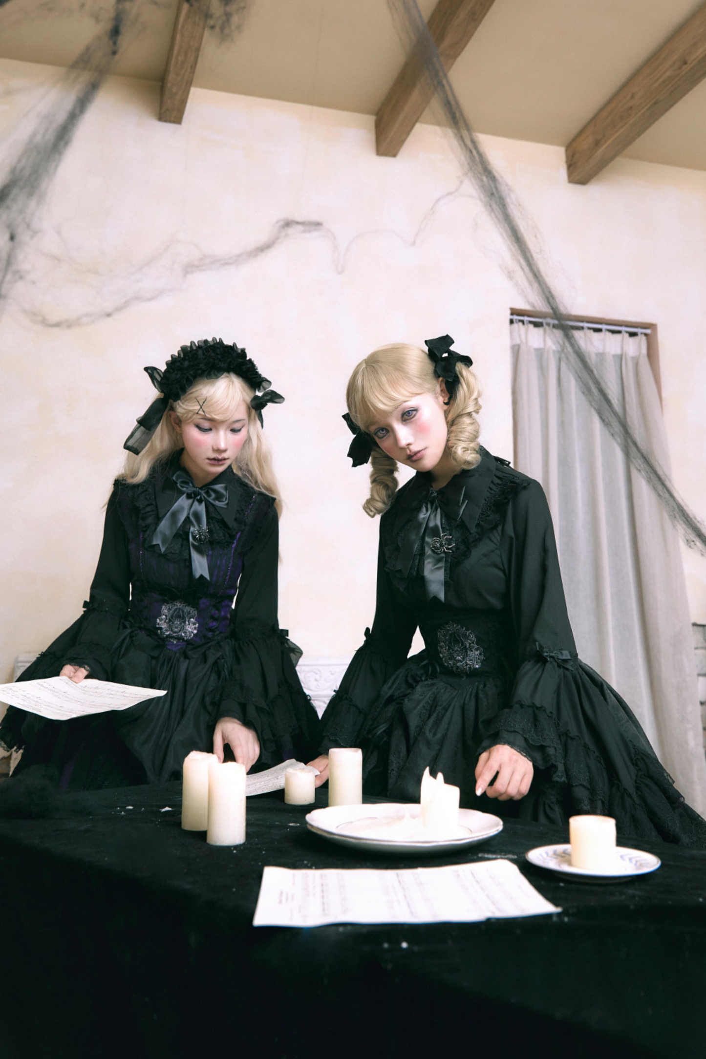 Moon River Gothic Skirt + Cape + Top + Bow