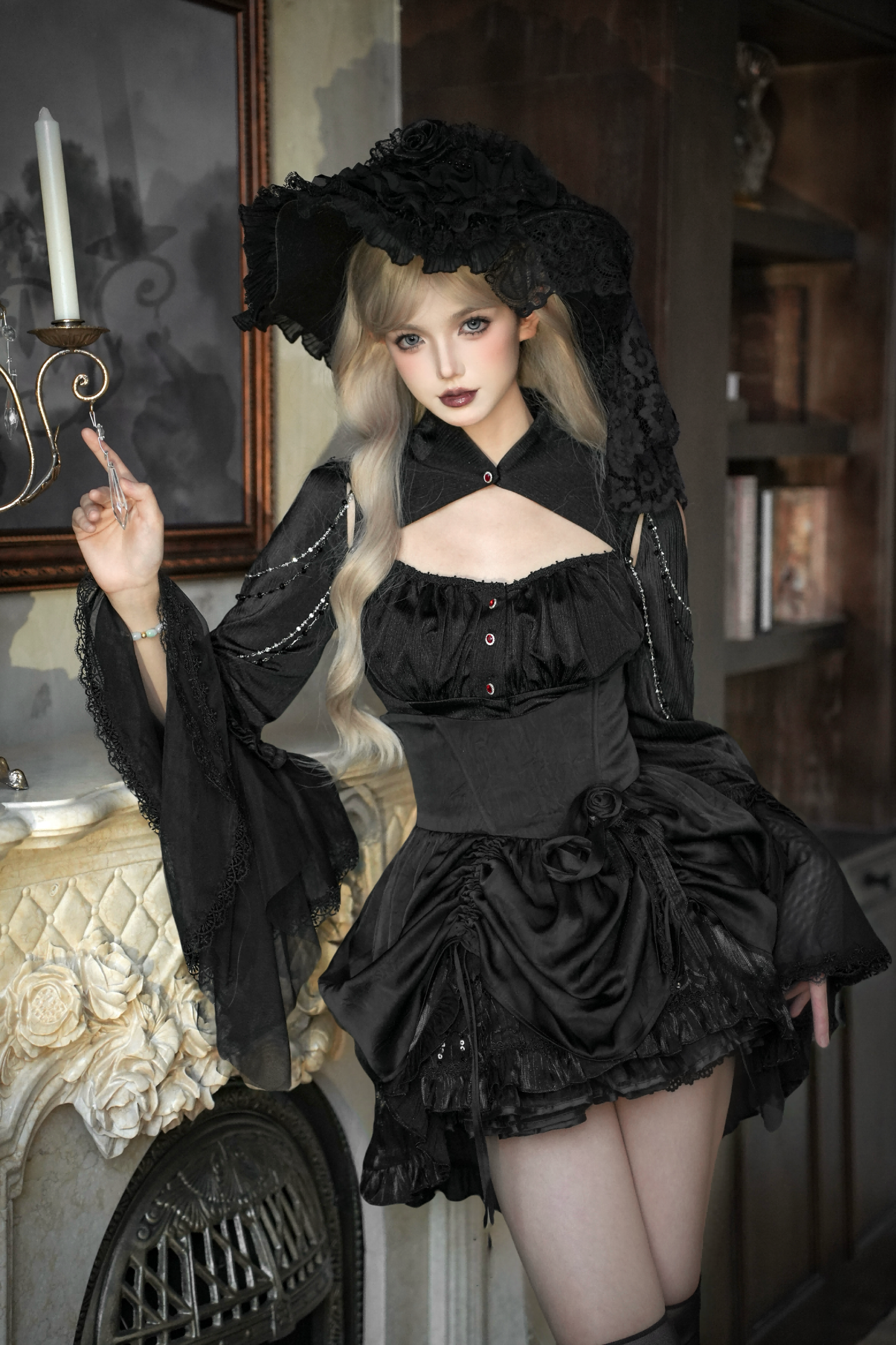 Dark Flower Gothic Lolita Set