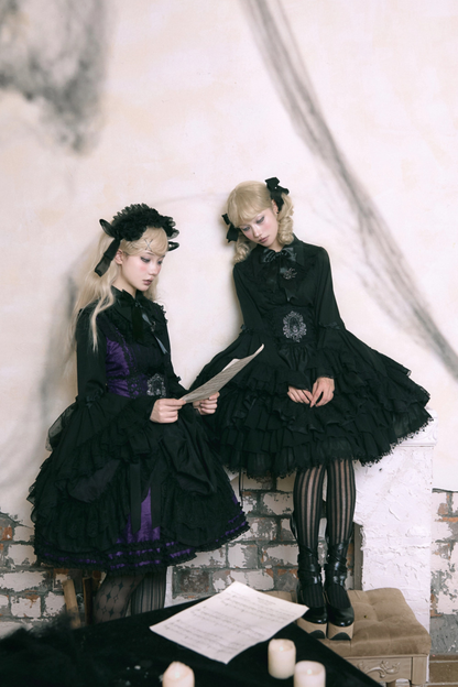 Moon River Gothic Skirt + Cape + Top + Bow
