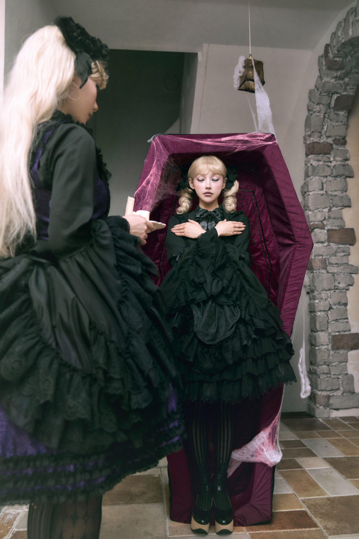 Moon River Gothic Skirt + Cape + Top + Bow
