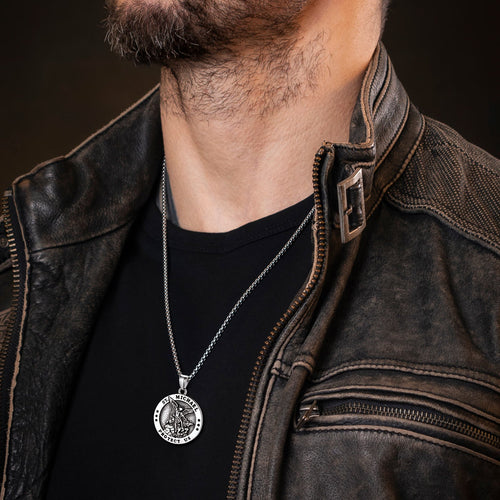 Archangel St. Michael Pendant Necklace for