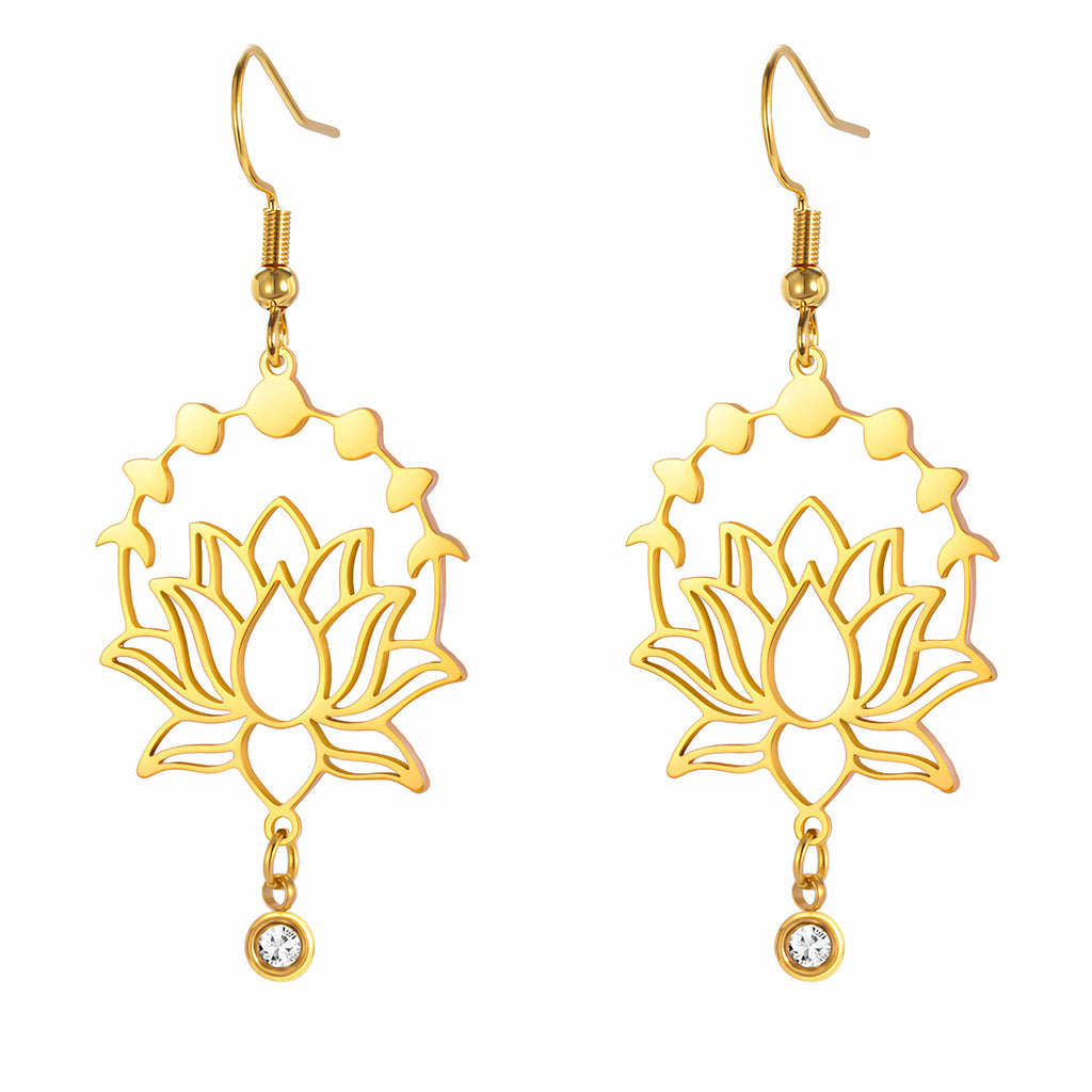 Lotus Radiance Bloom Earrings