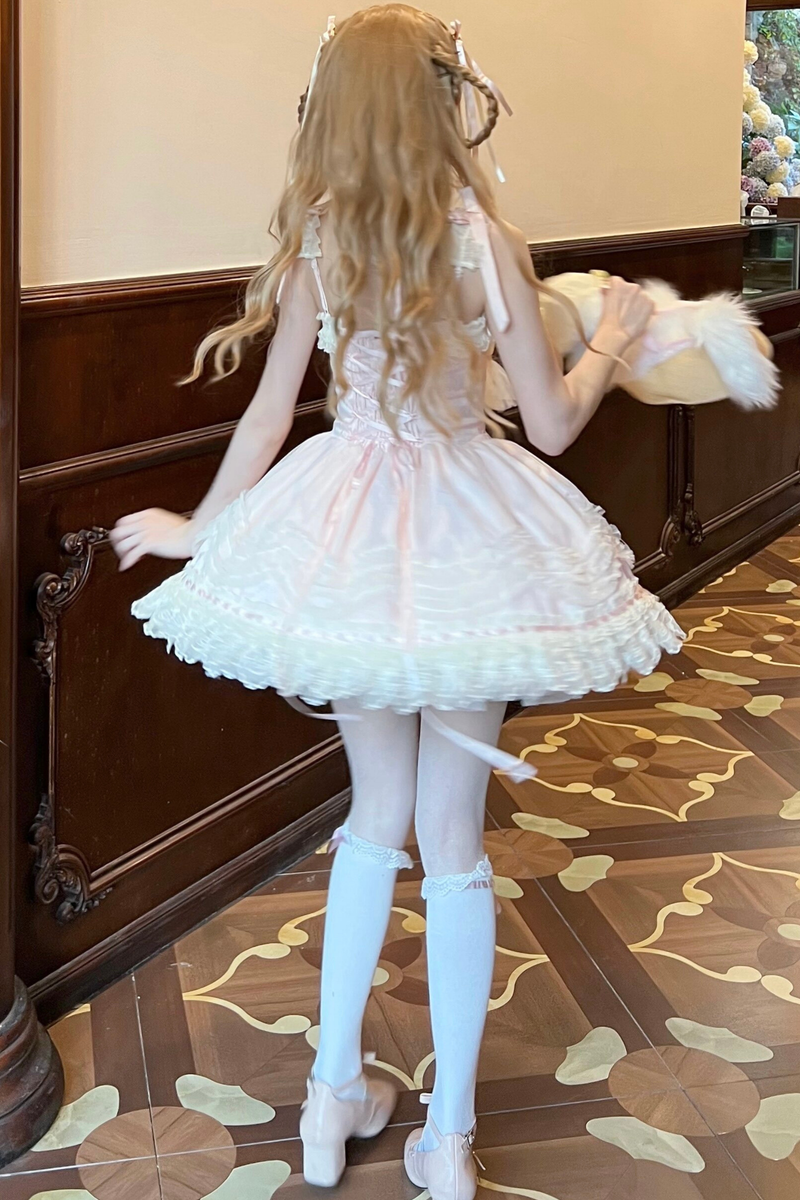 Sweet Jenny Lolita Jumper Skirt + Necklace + Hat + Headband