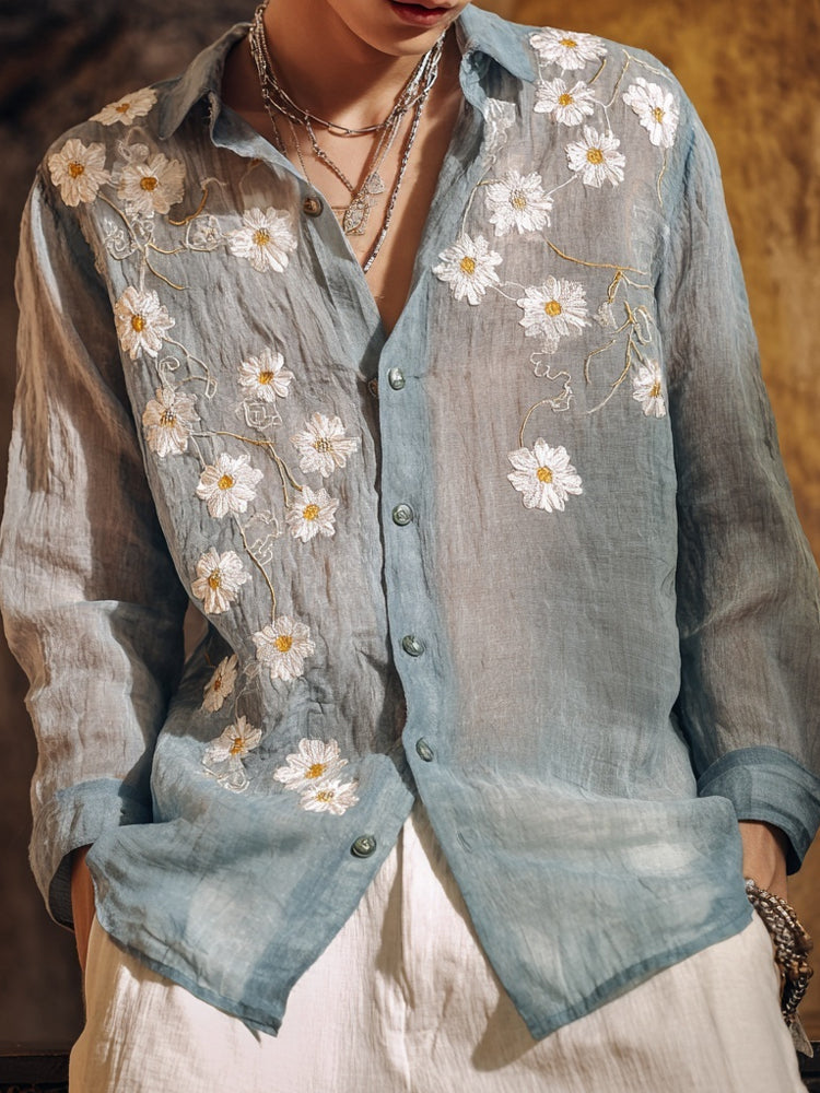 Subtly Elegant Shirt with a Refined Vintage Look