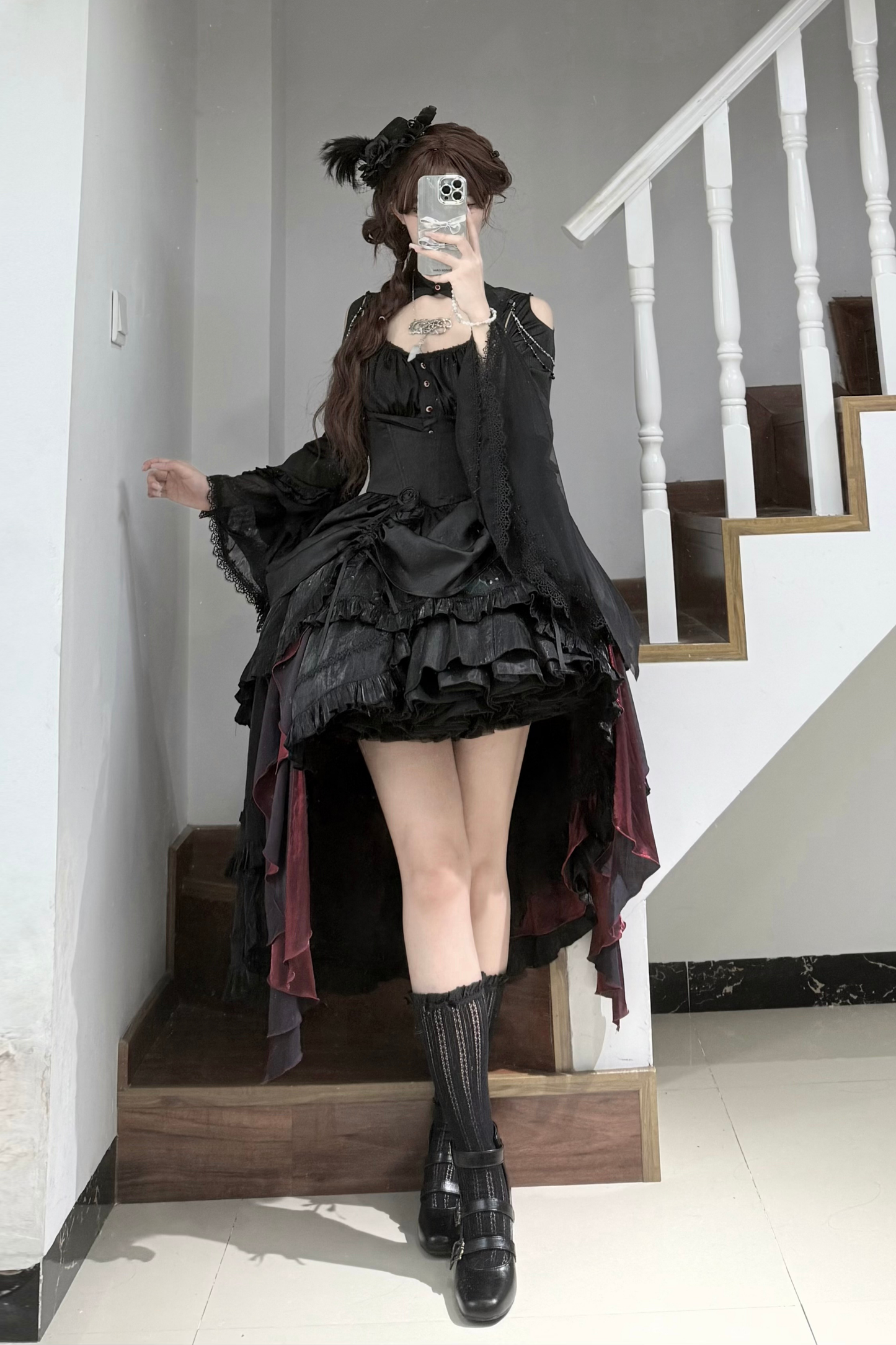 Dark Flower Gothic Lolita Set