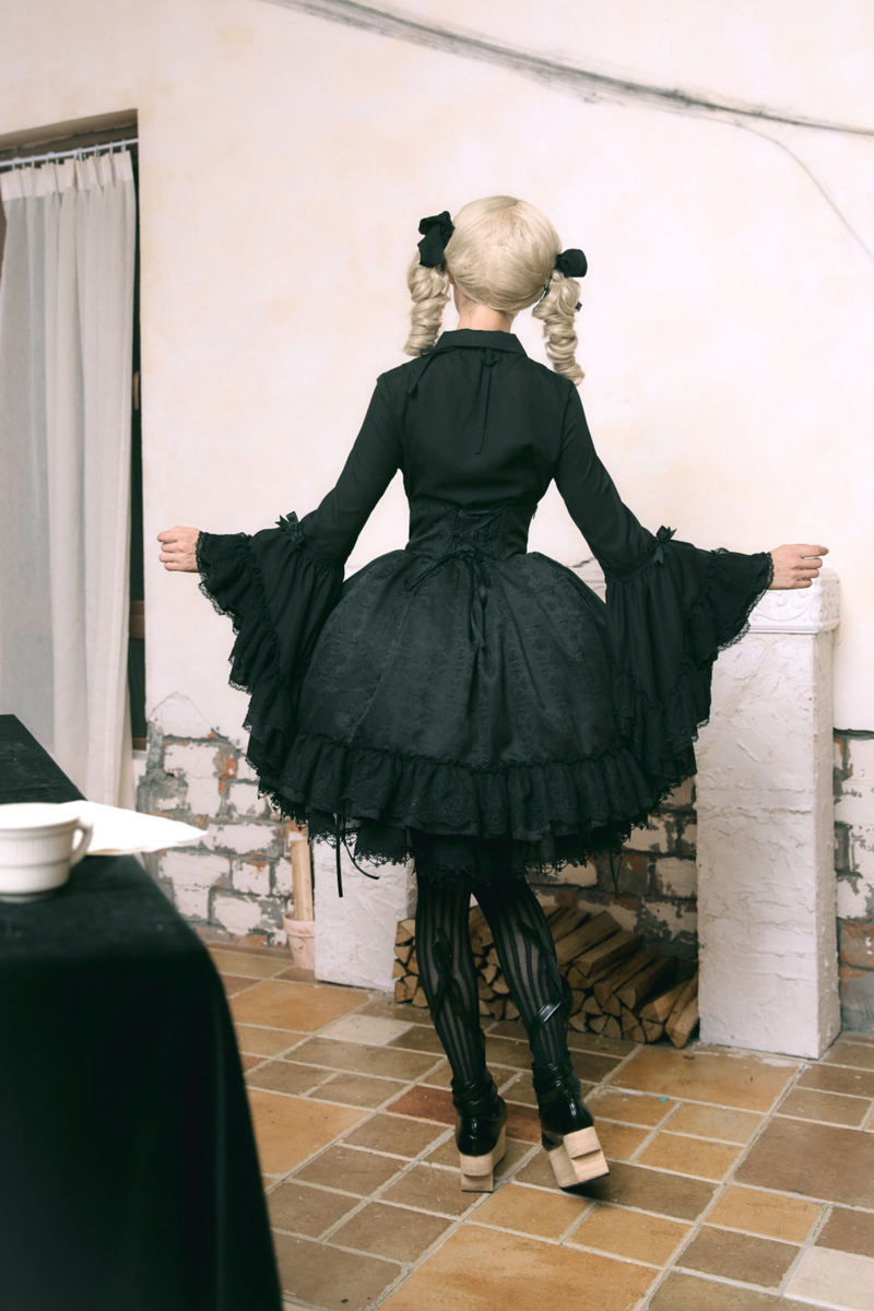 Moon River Gothic Skirt + Cape + Top + Bow
