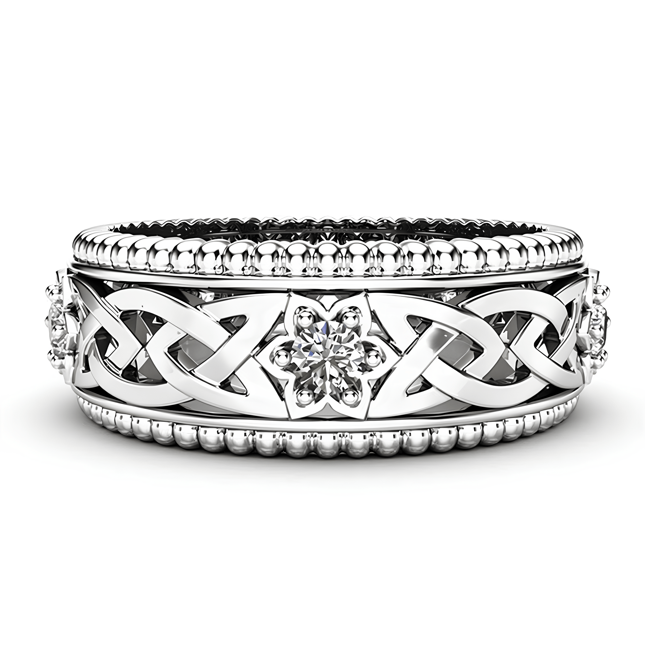 Celtic Flower of Spiritual Clarity Ring