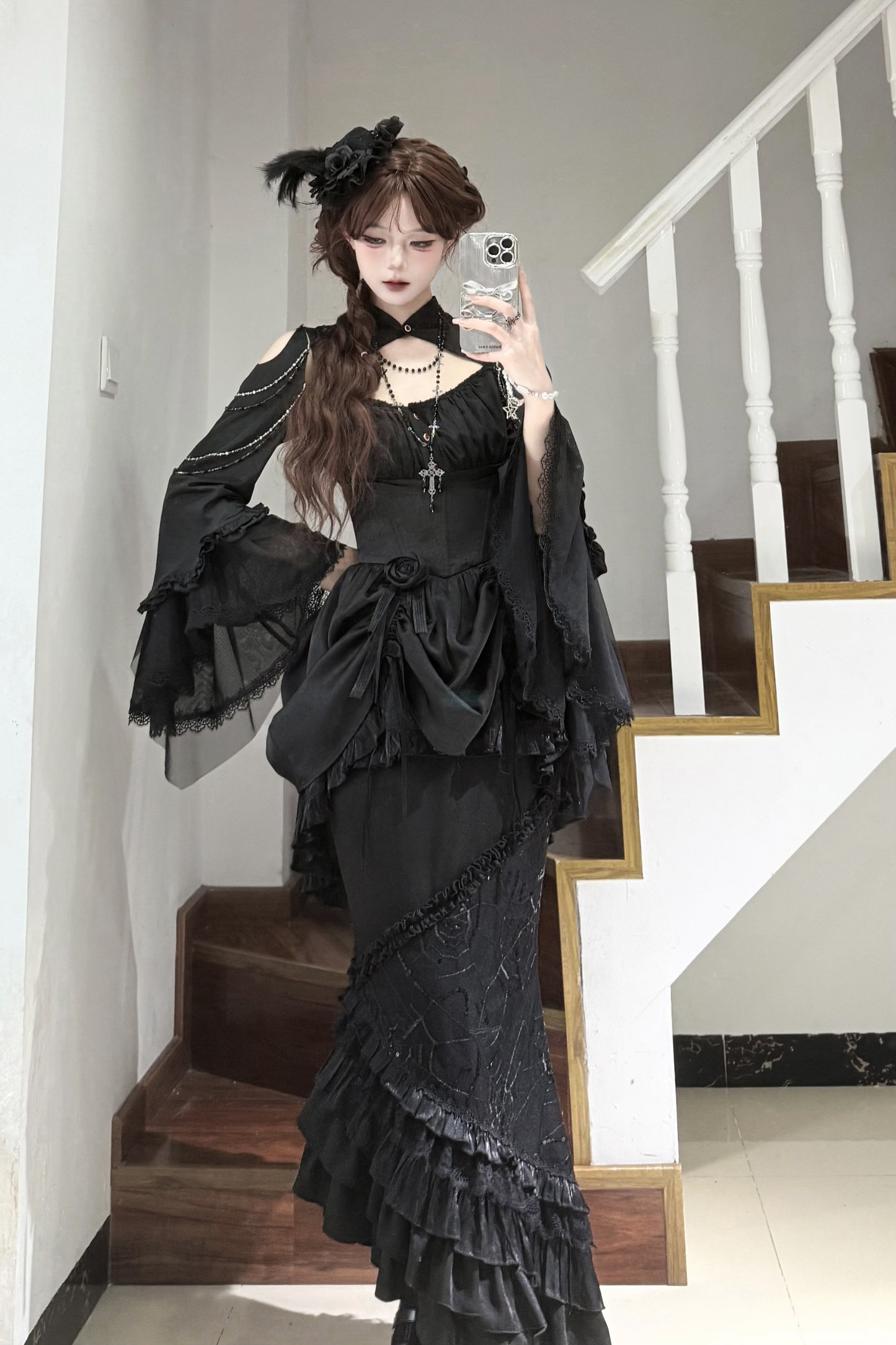 Dark Flower Gothic Lolita Set