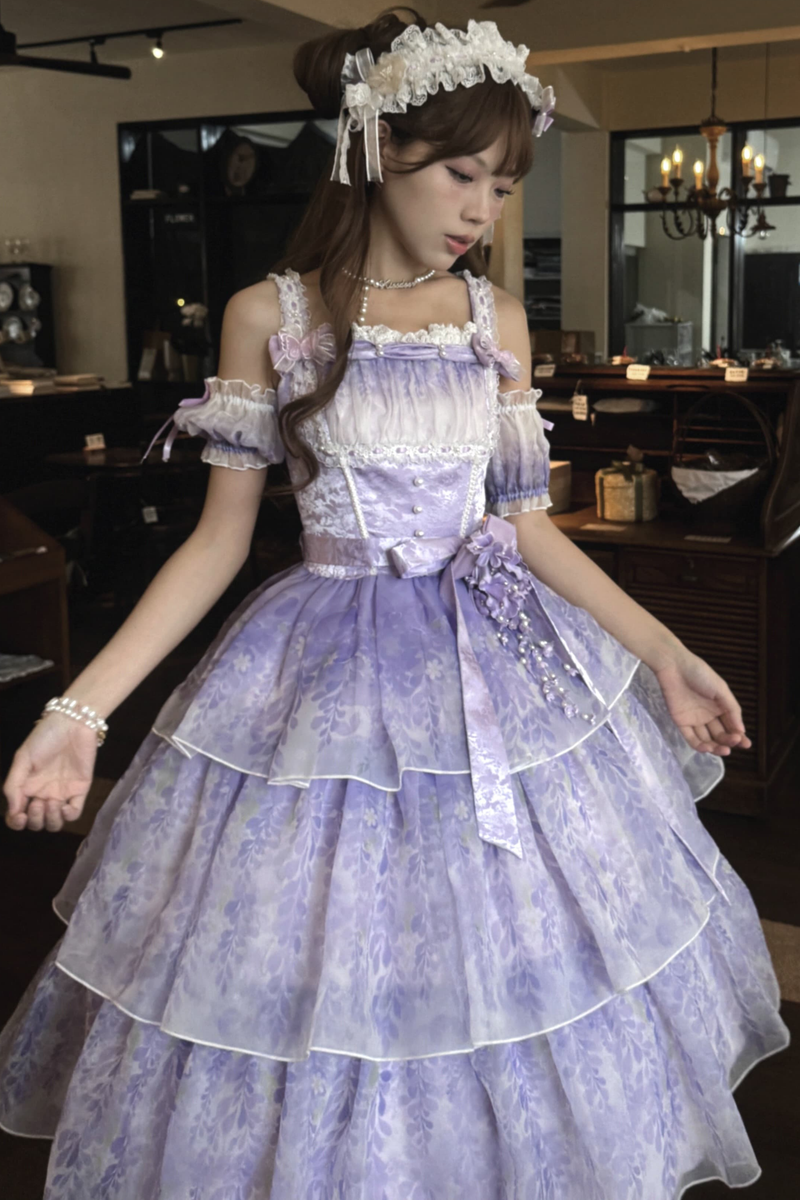 [pre-order] Ballet Style Dress + Hat + Headband + Ribbon Tail